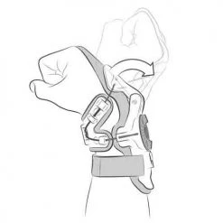 Mobius - X8 Wrist Brace Colour GYBLK -Motocross Bags shop wrist diagram 1000x